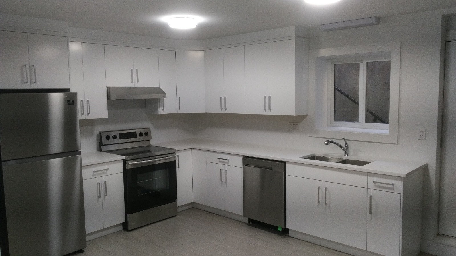 Chilliwack Sardis basement suite — kitchen with stainless steel appliances